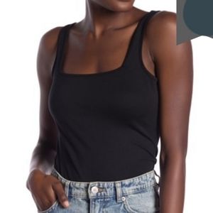 BP Square Neck Bodysuit -Black